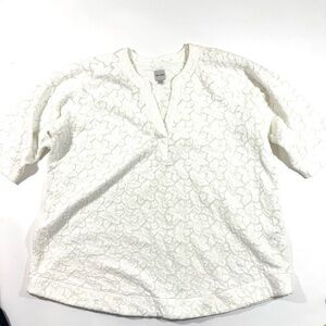 Nic And Zoe Plus Size Petal Lace Top White Size 2X Shirt